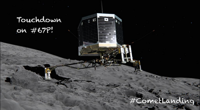 The Rosetta’s Philae Probe Makes History, Successfully Lands On Comet 67P